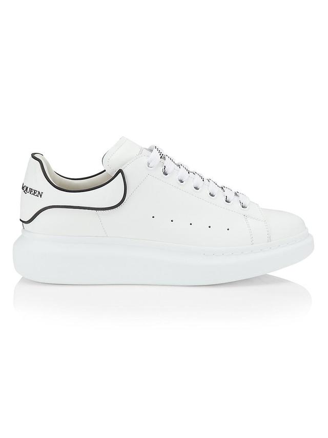 Mens Oversized Leather Platform Sneakers Product Image