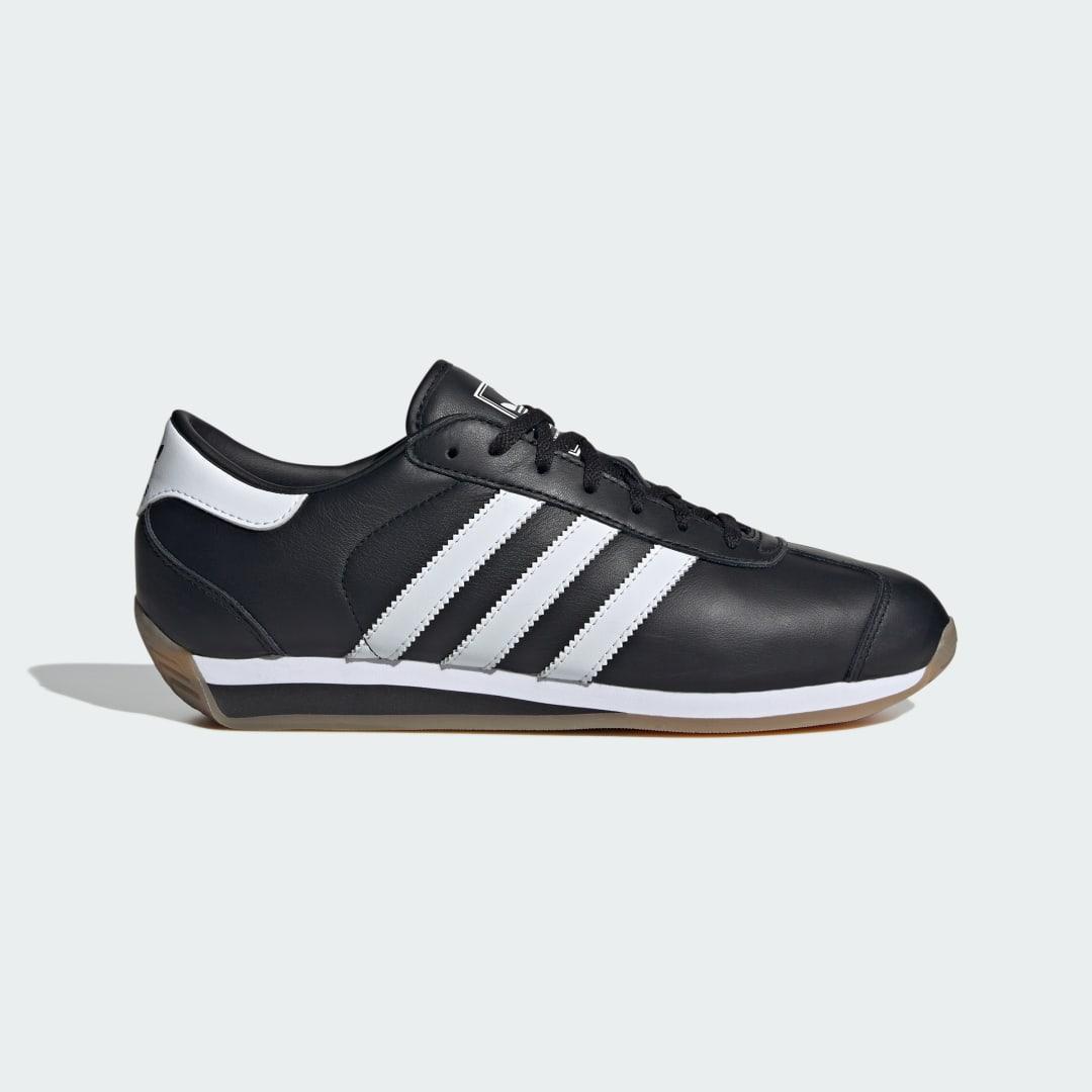 adidas Originals Mens adidas Originals Country II - Mens Running Shoes Black/White/Carbon Product Image