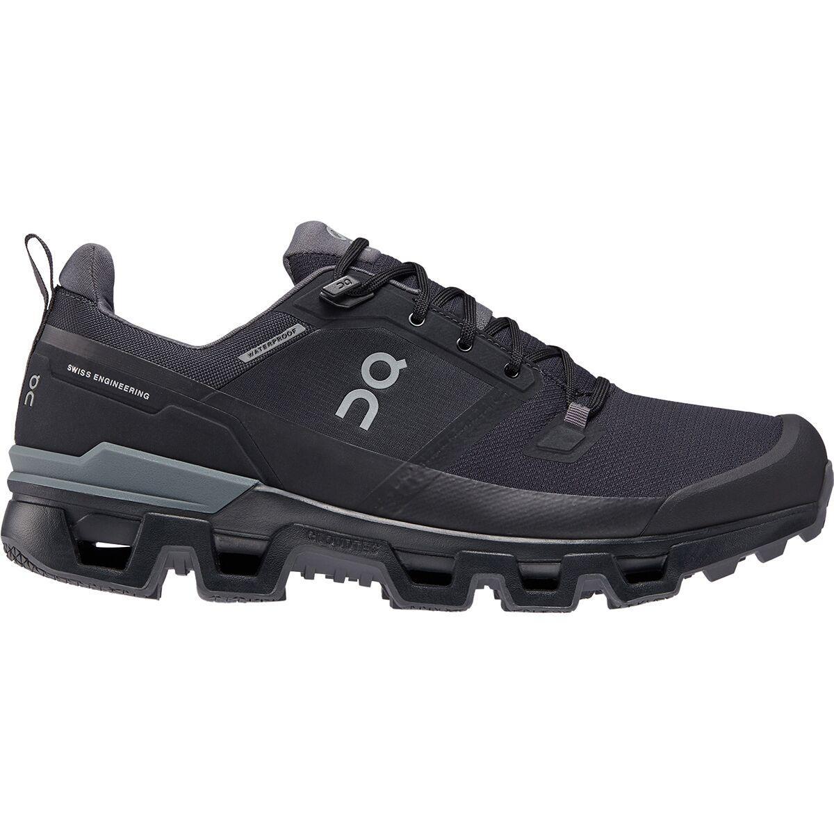 On Cloudwander Waterproof (Glacier/Eclipse) Men's Shoes Product Image