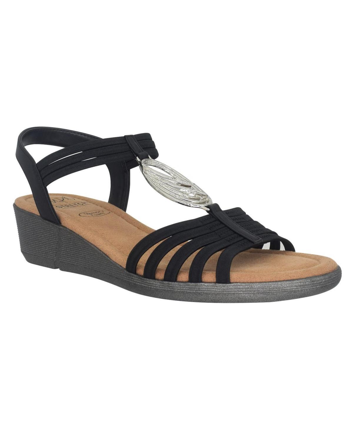 Impo Womens Ralana Ornamented Stretch Wedge Sandals Product Image