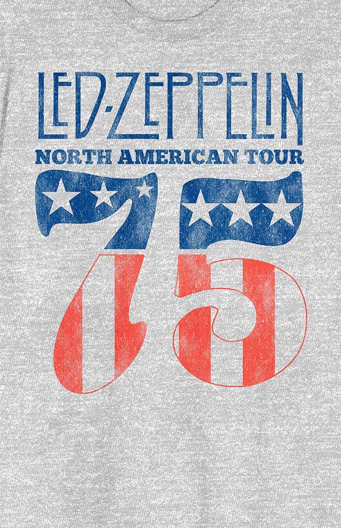 Mens Led Zeppelin Retro North American Tour Graphic Tee Product Image