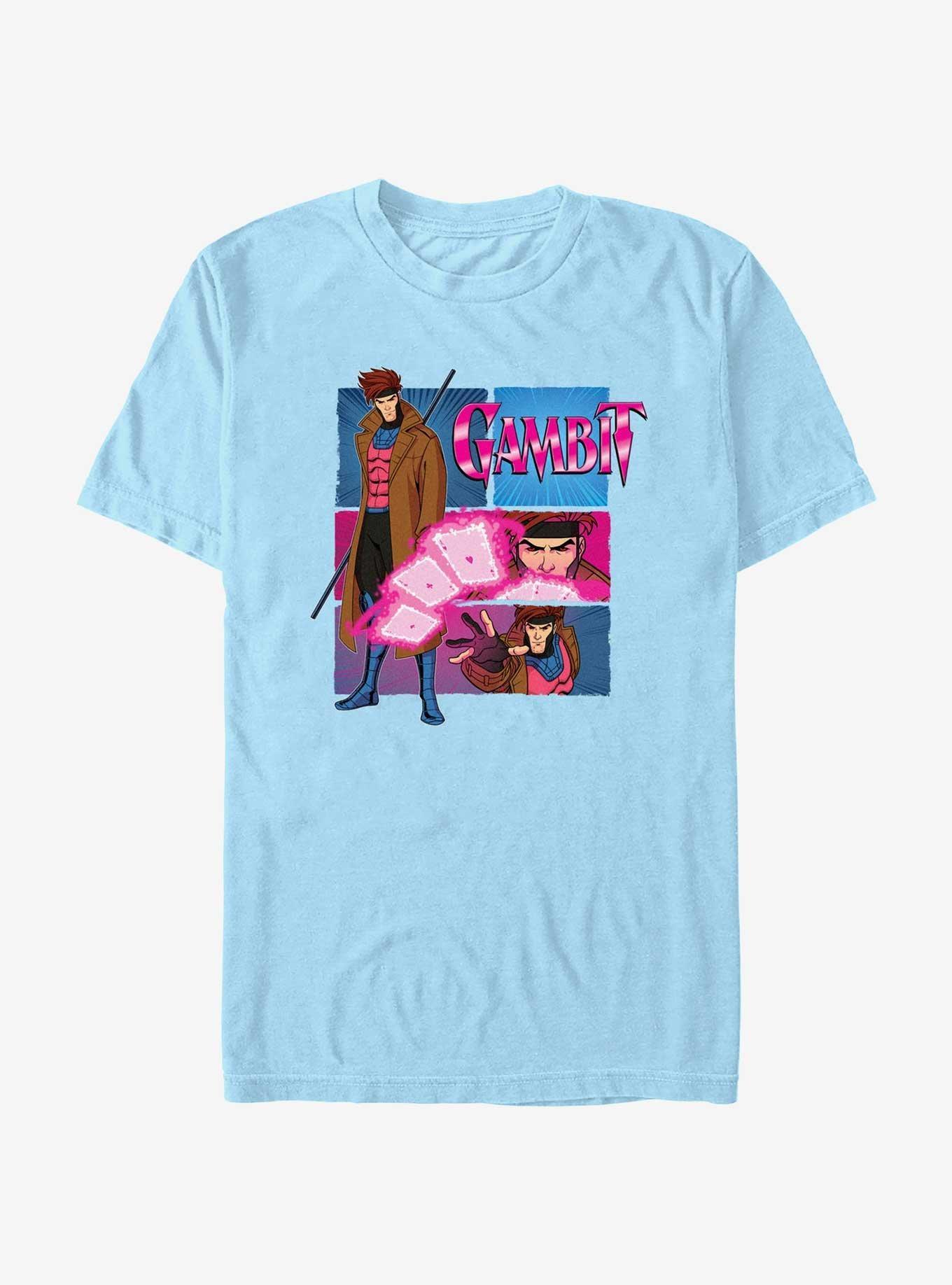 X-Men '97 Gambit Cards T-Shirt Product Image