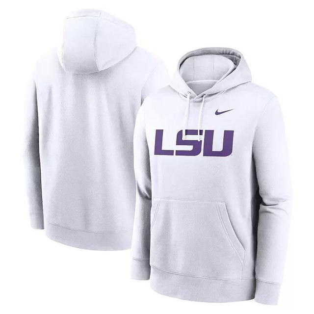 Mens Nike LSU Tigers Primetime Evergreen Club Fleece Pullover Hoodie Product Image