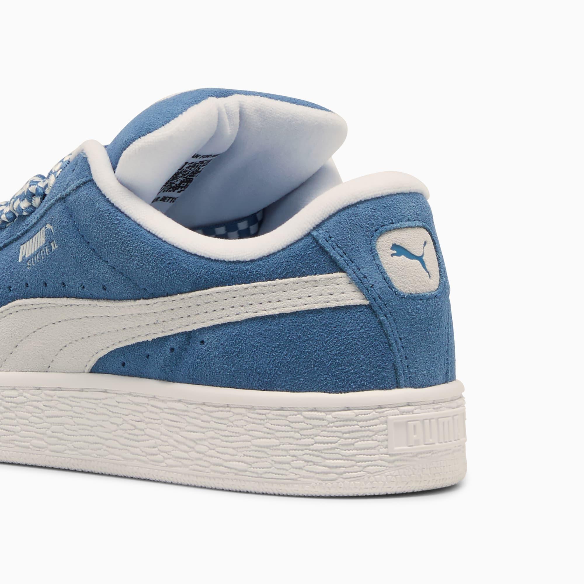 PUMA Suede XL Lace Women's Sneakers in Blue Horizon/White Product Image