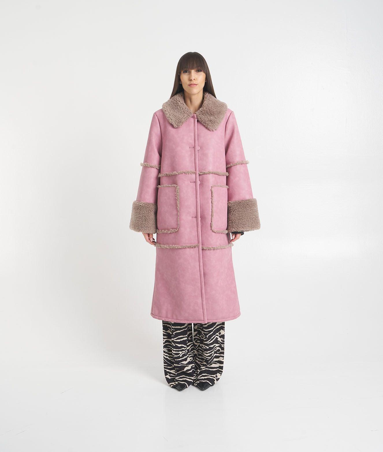 Cappotto in ecopelle 'Dafne' Female Product Image