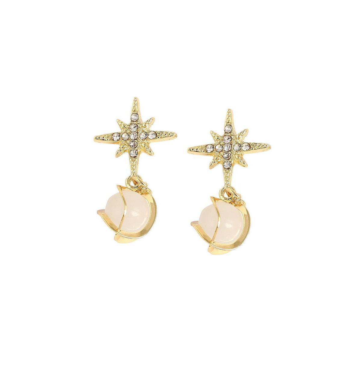 Sohi Womens Celestrial Drop Earrings Product Image