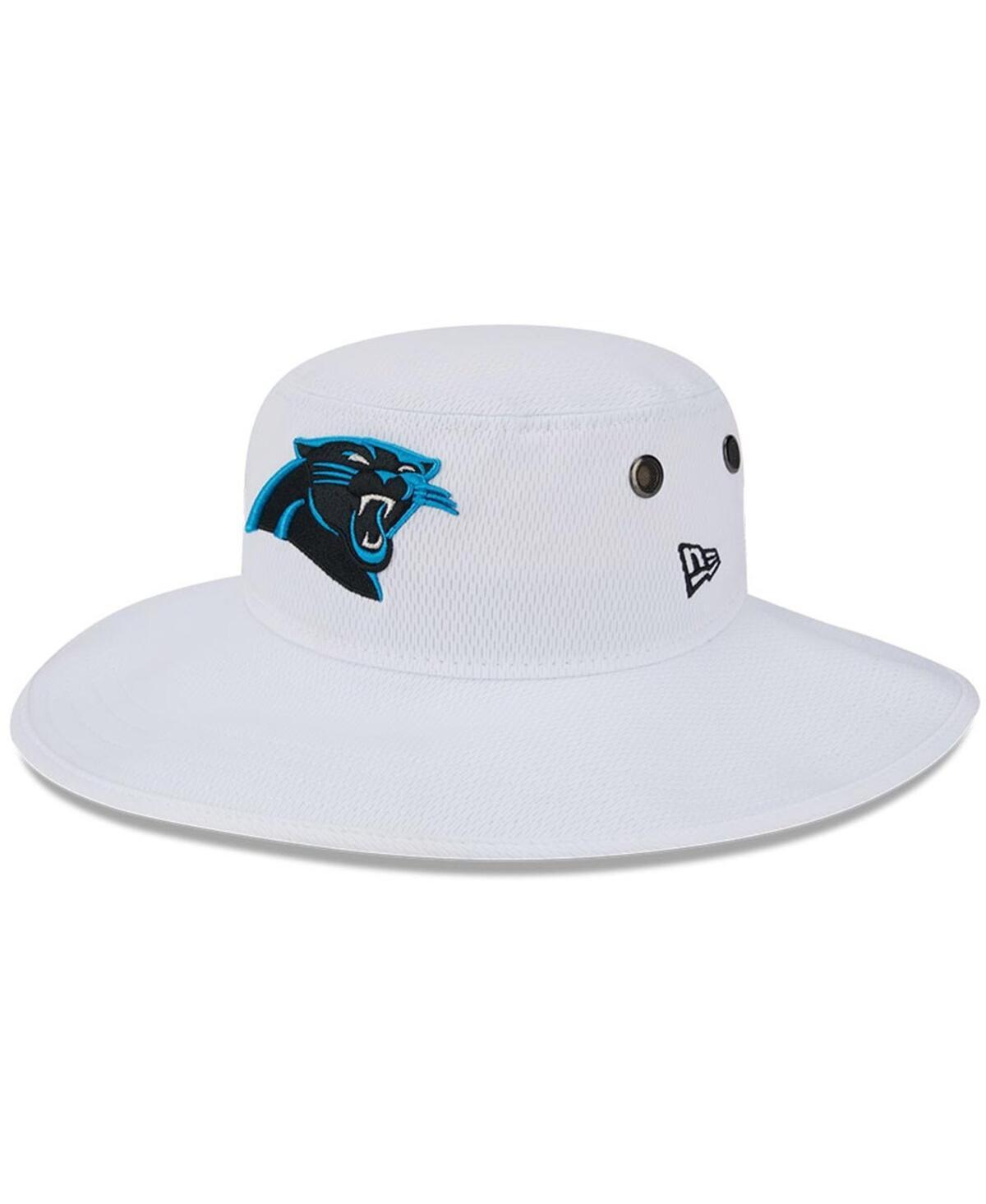 Mens New Era White Carolina Panthers 2023 Nfl Training Camp Panama Bucket Hat Product Image