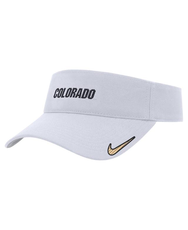 Nike Mens White Colorado Buffaloes 2024 Sideline Ace Performance Adjustable Visor Product Image