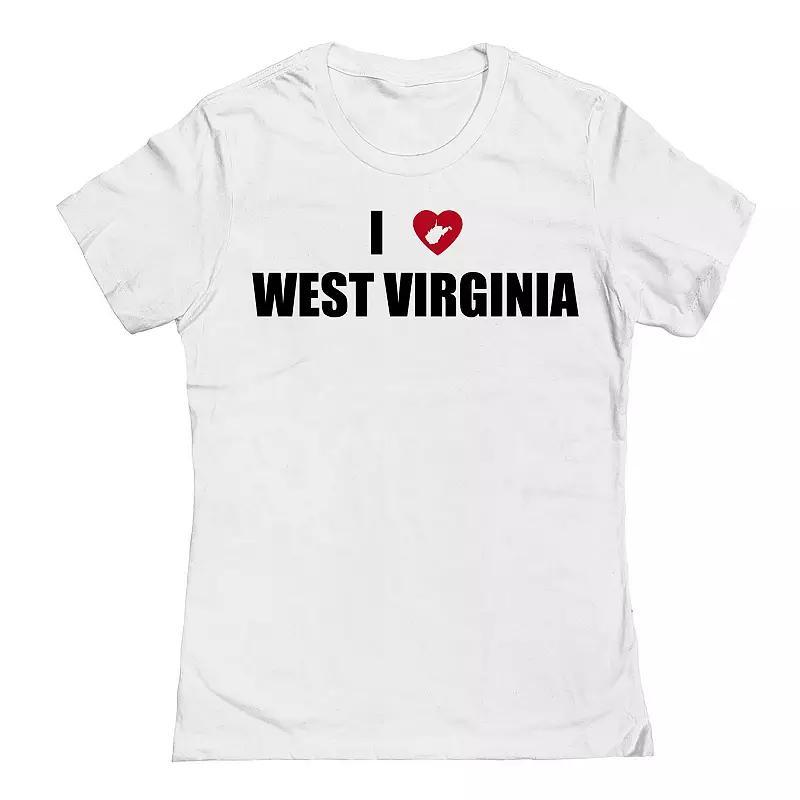 Juniors I Heart West Virginia Graphic Tee, Womens product image