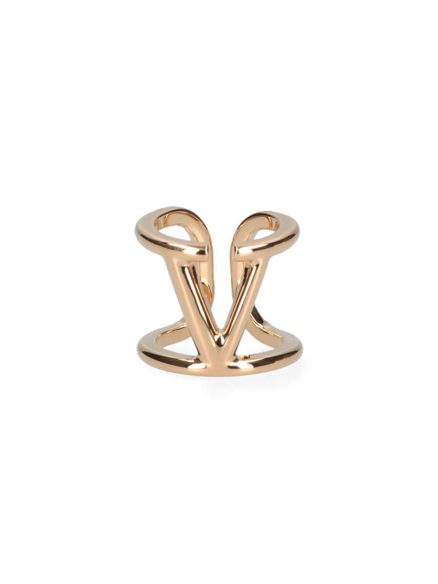 VALENTINO GARAVANI Valentino Vlogo Signature Cuff Ring In Gold Product Image