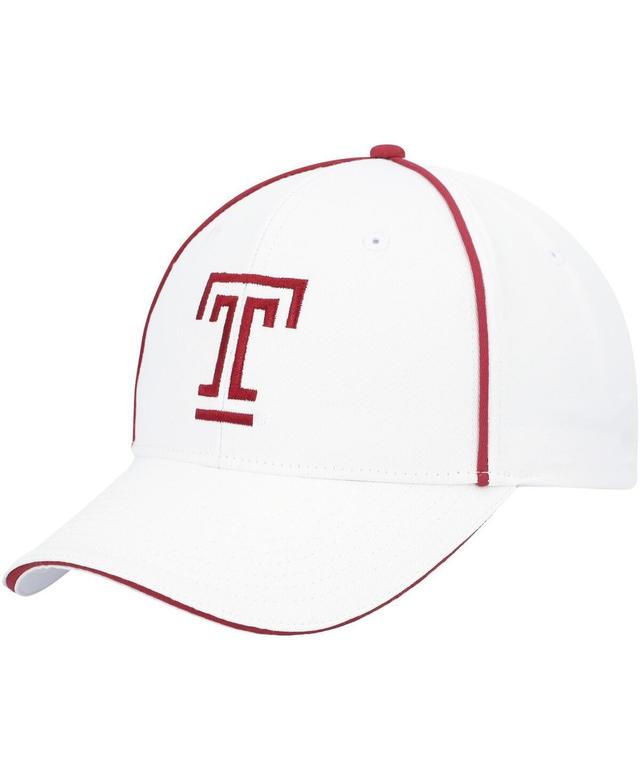 Mens Colosseum White Temple Owls Take Your Time Snapback Hat Product Image