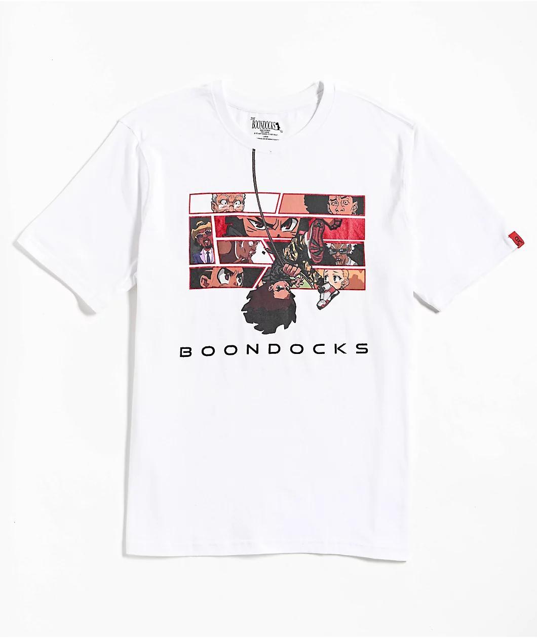 The Boondocks Upside Down White T-Shirt Product Image