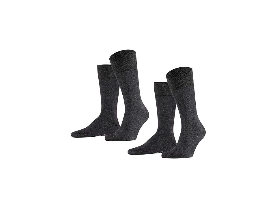 Falke Happy 2-Pack Socks (Black) Men's Low Cut Socks Shoes Product Image