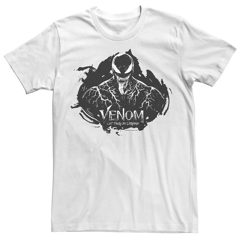 Big & Tall Marvel Venom: Let There Be Carnage Dark Circle Tee, Mens White Product Image