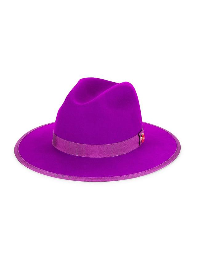 Mens Queen Wool Fedora Hat Product Image