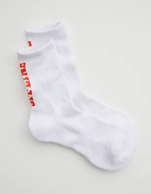 OFFLINE By Aerie Mesh Crew Socks Product Image