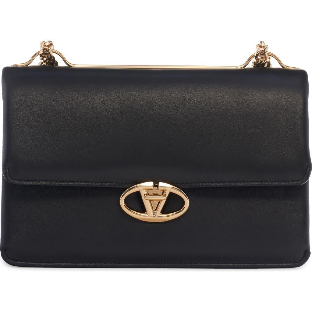 VALENTINO GARAVANI Medium Vlock Logo Shoulder Bag In Black Product Image