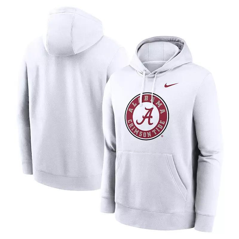 Mens Nike Alabama Crimson Tide Primetime Alternate Logo Club Fleece Pullover Hoodie Product Image