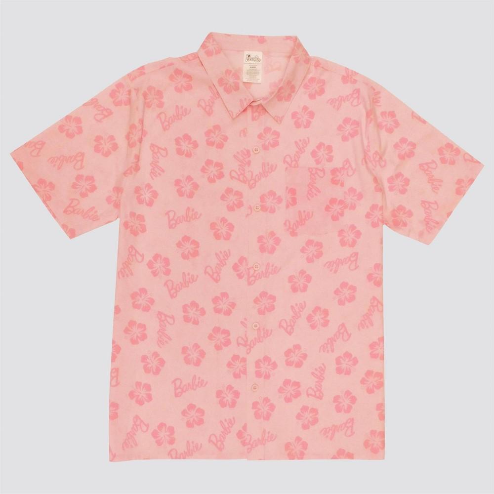 Mens Barbie Logo Button-Down Shirt Product Image