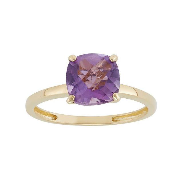 Designs by Gioelli Amethyst 10k Gold Ring, Womens Purple Product Image