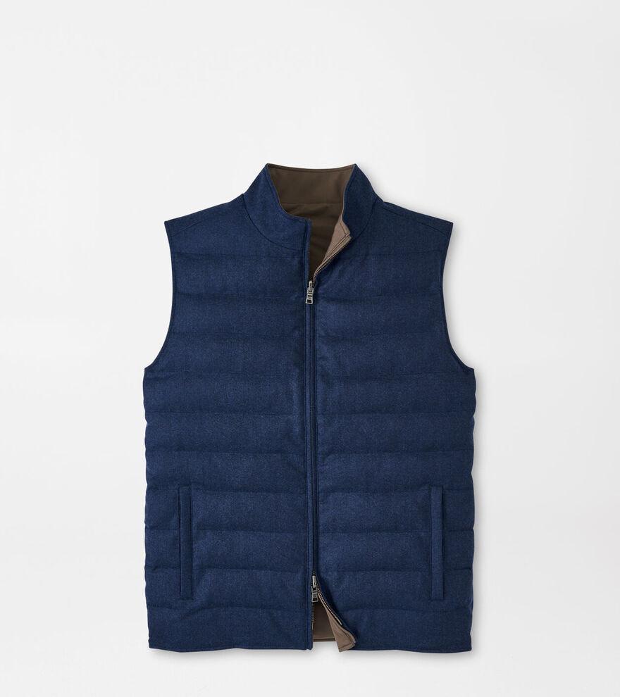 Peter Millar Mens Whistler Reversible Vest | Color: Atlantic Blue | Size: XXL Product Image