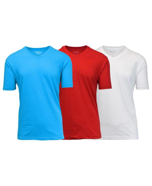 Galaxy By Harvic Mens Short Sleeve V-Neck T-shirt, Pack of 3 Product Image