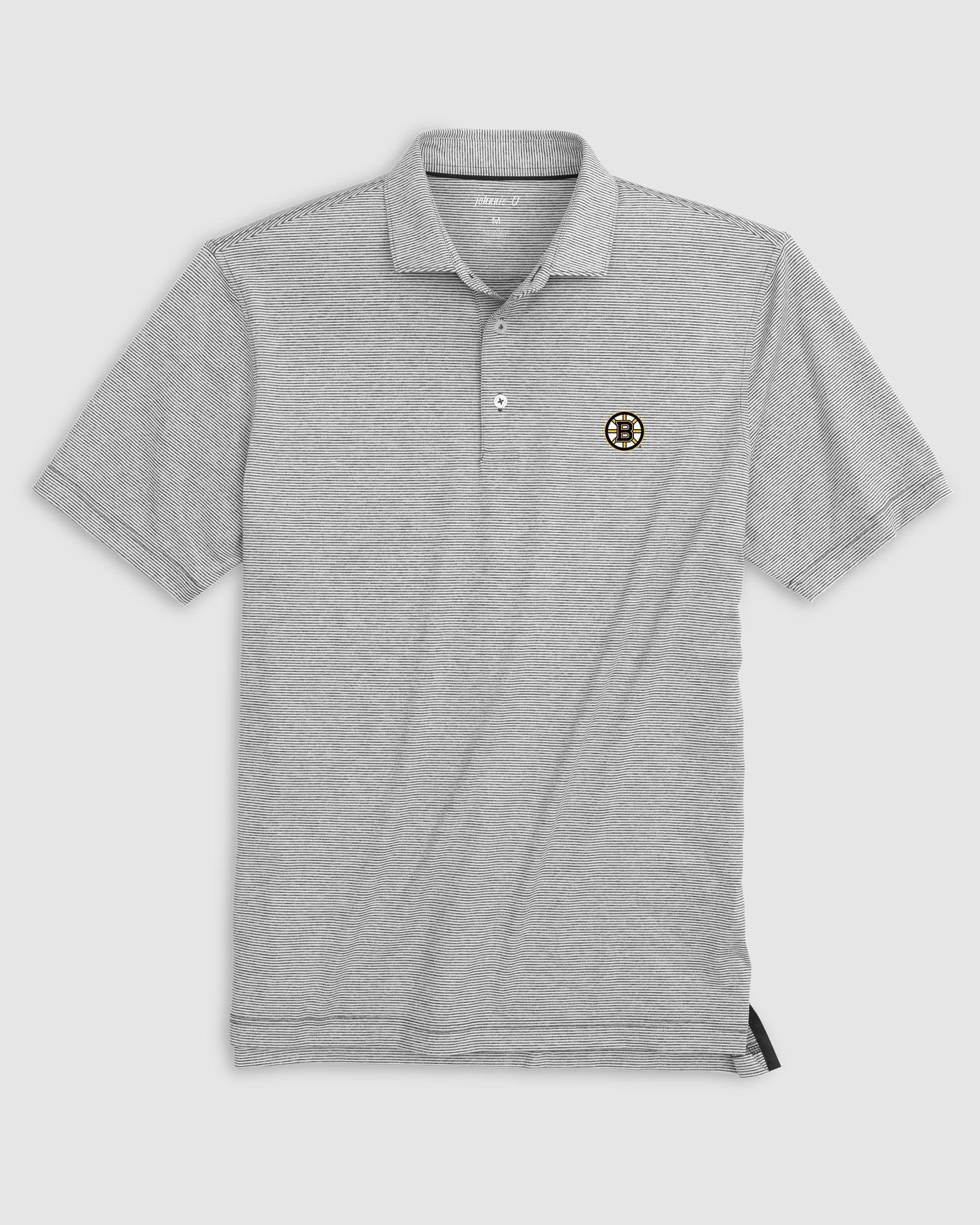 Calgary Flames Lyndonn Striped Jersey Performance Polo Product Image