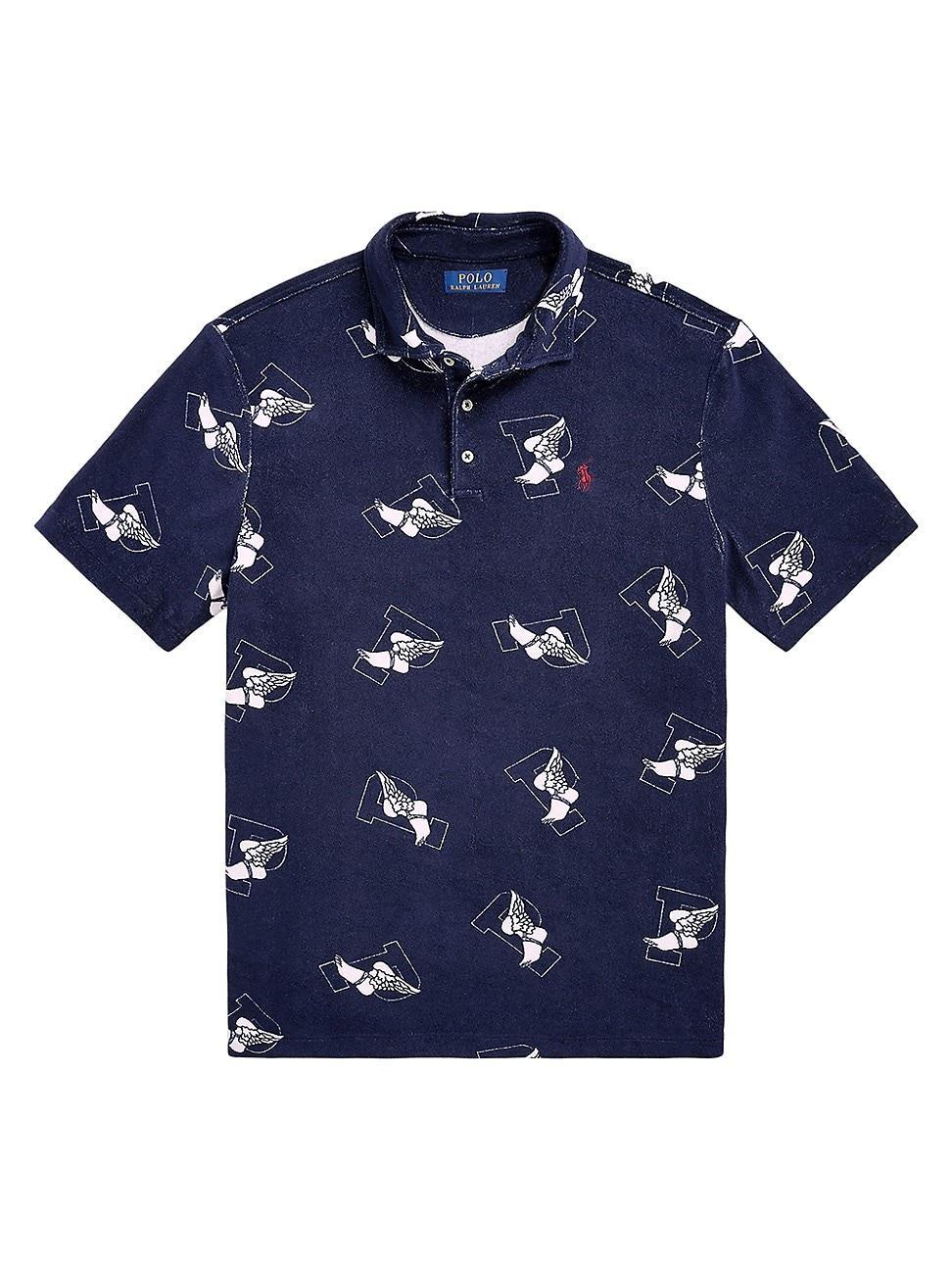 Polo Ralph Lauren Mens Classic-Fit P-Wing Terry Polo Shirt Product Image