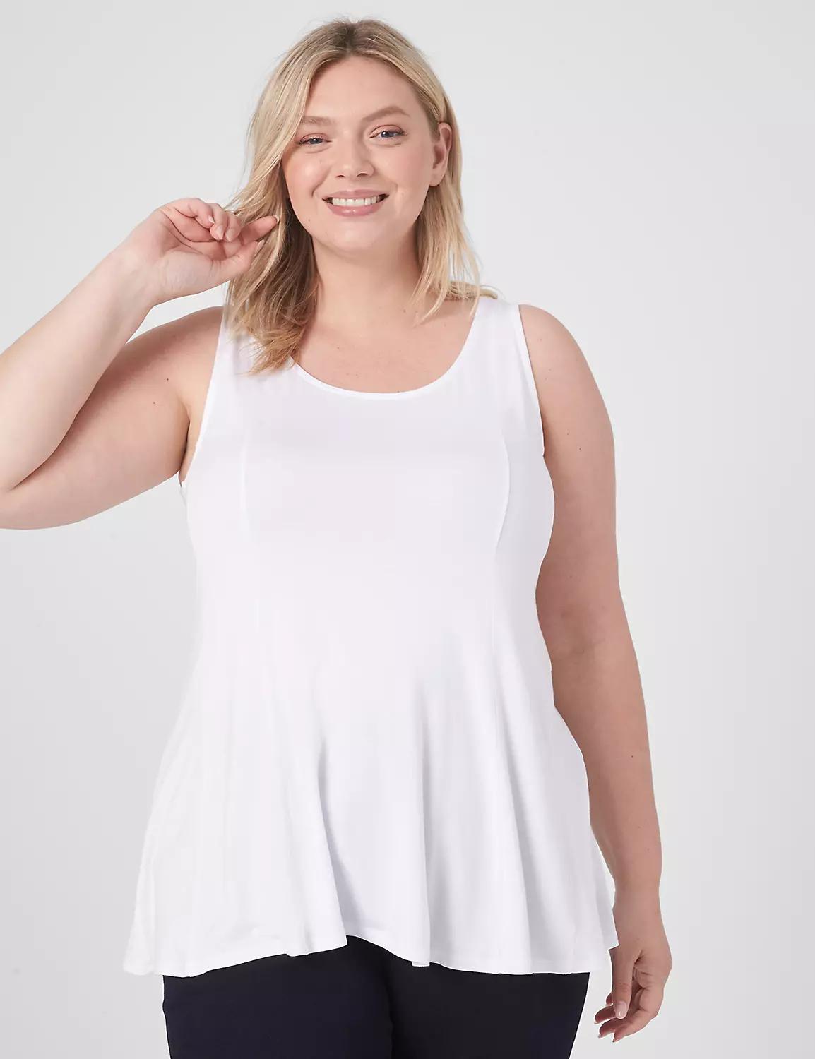 Classic Scoop-Neck Fit & Flare Tank Product Image