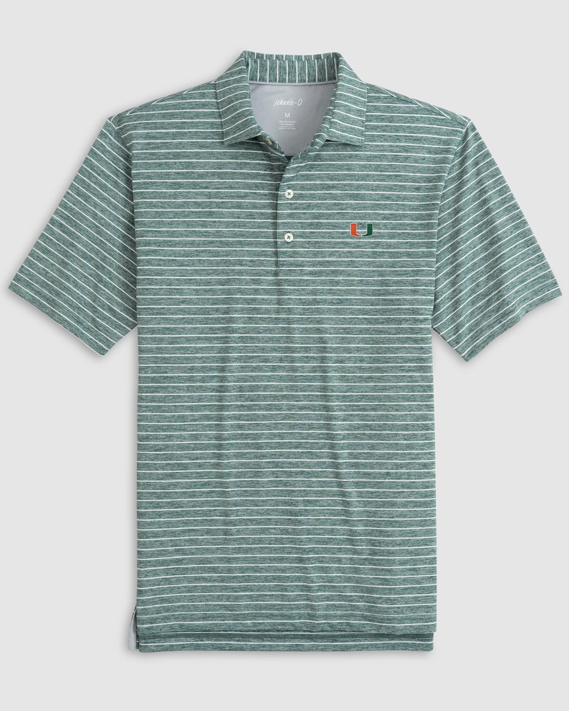 johnnie-O Miami Newton Striped Jersey Performance Polo Product Image