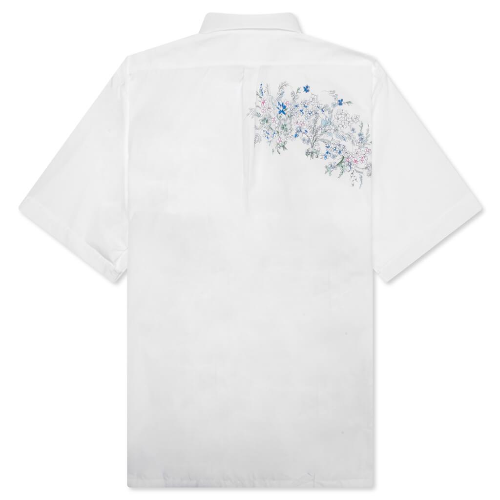 Flowers Poplin Shirt - White Male Product Image