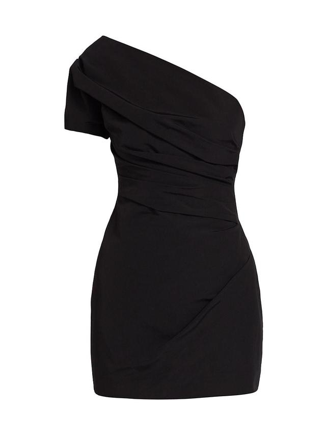 Womens Anzo Draped Asymmetric Minidress Product Image