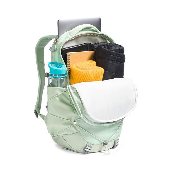 Womens The North Face Borealis Luxe Backpack - Misty Sage / Burnt Coral Metallic Product Image