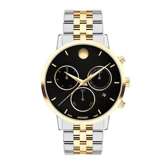 Mens Museum Classic Yellow-PVD-Plated Stainless Steel Chronograph Watch/42MM Product Image