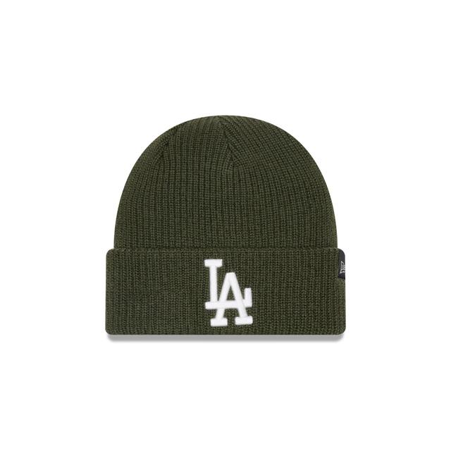 Los Angeles Dodgers Green Merino Wool Knit Beanie Male Product Image