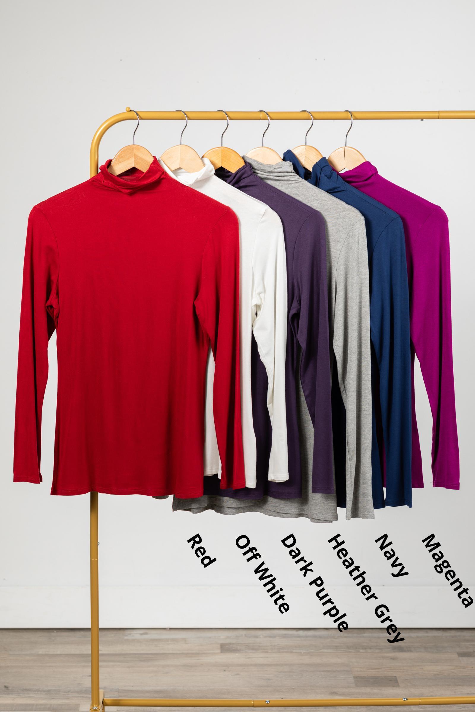 Essential Turtleneck Long Sleeve Knit Top Product Image