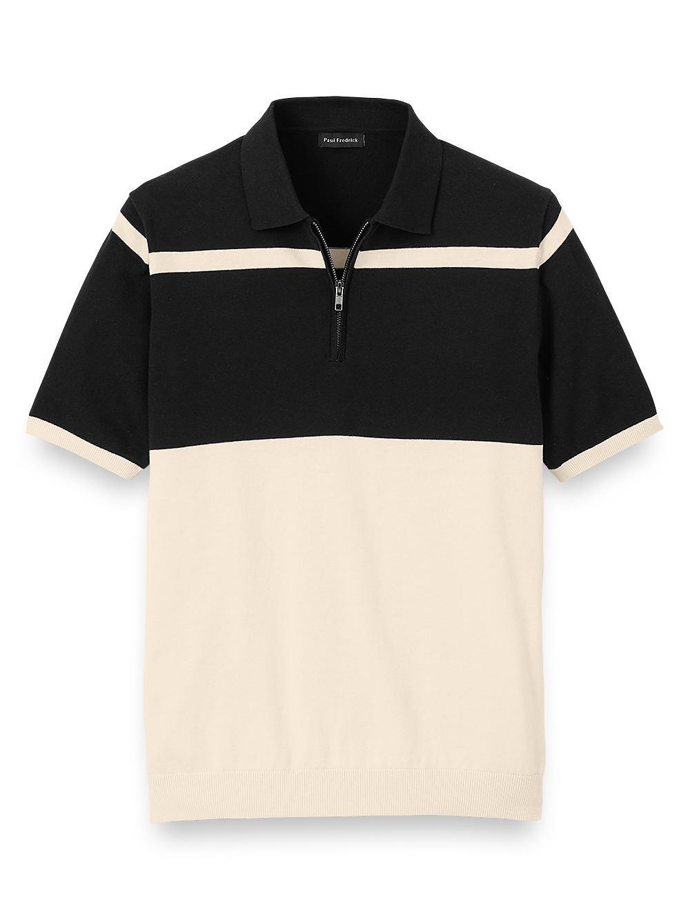 Cotton Zip Polo Product Image