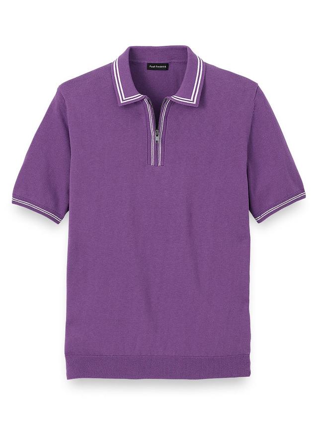 Cotton Zip Polo Product Image