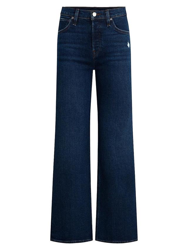 Womens Rosie High-Rise Wide-Leg Jeans Product Image