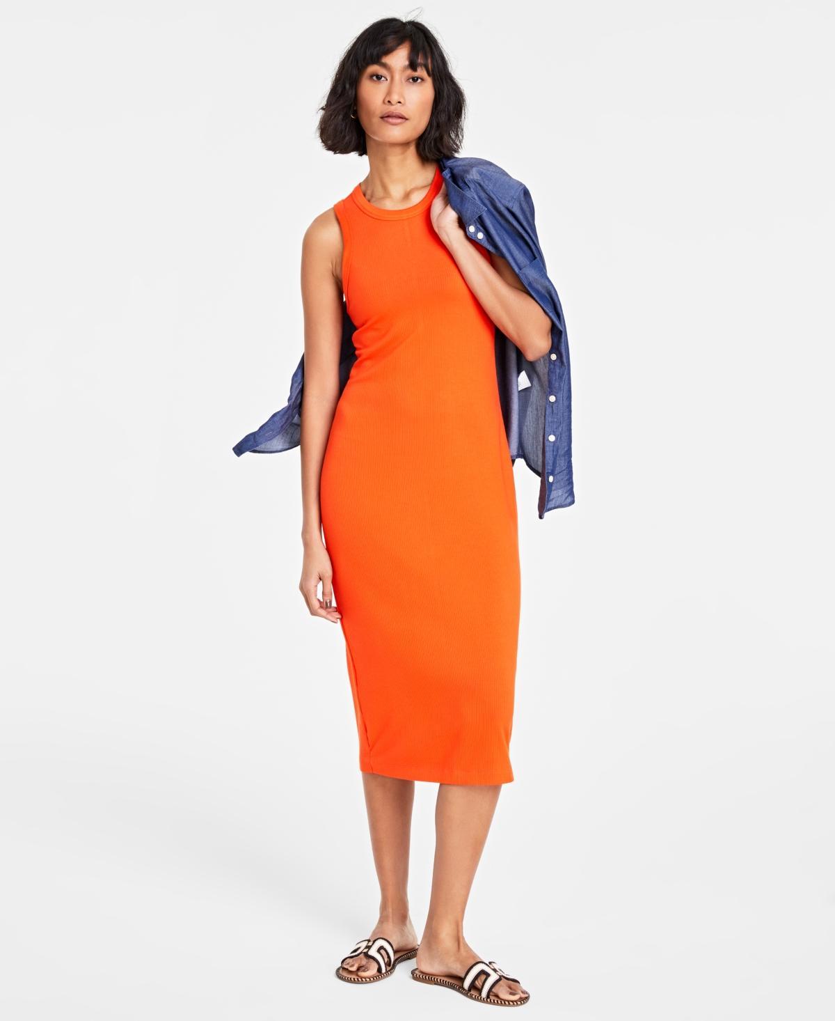 On 34th Womens Rib-Knit Midi Tank Dress, Created for Macys product image