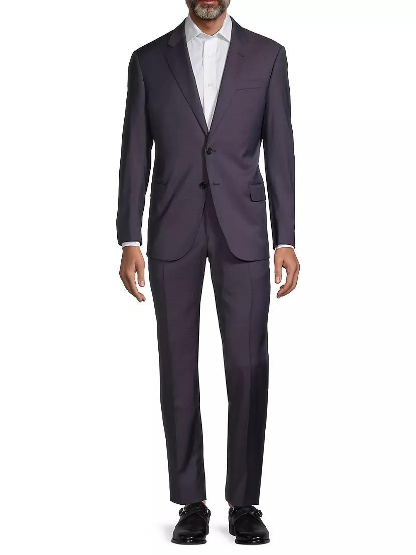 Textured Wool Suit Product Image