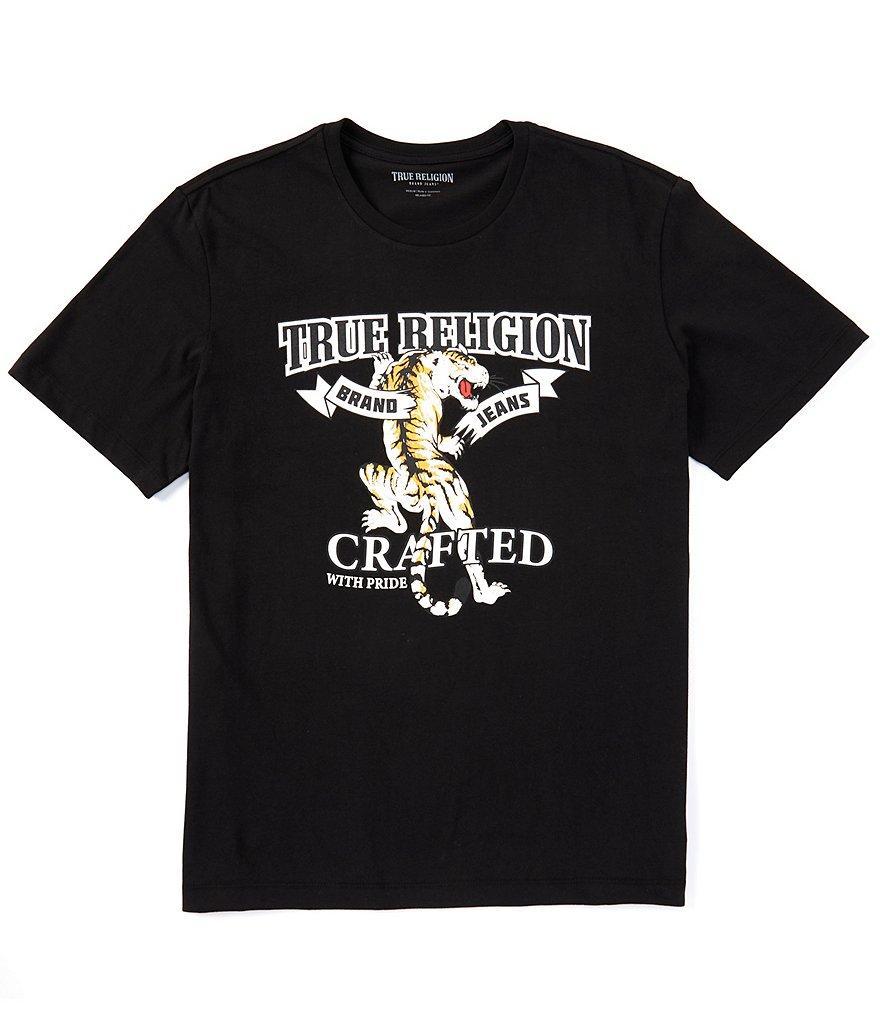 True Religion Short Sleeve Relaxed Tiger T-Shirt Product Image