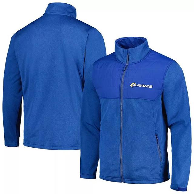 Mens Dunbrooke Heather Royal Los Angeles Rams Explorer Tech Full-Zip Jacket Product Image