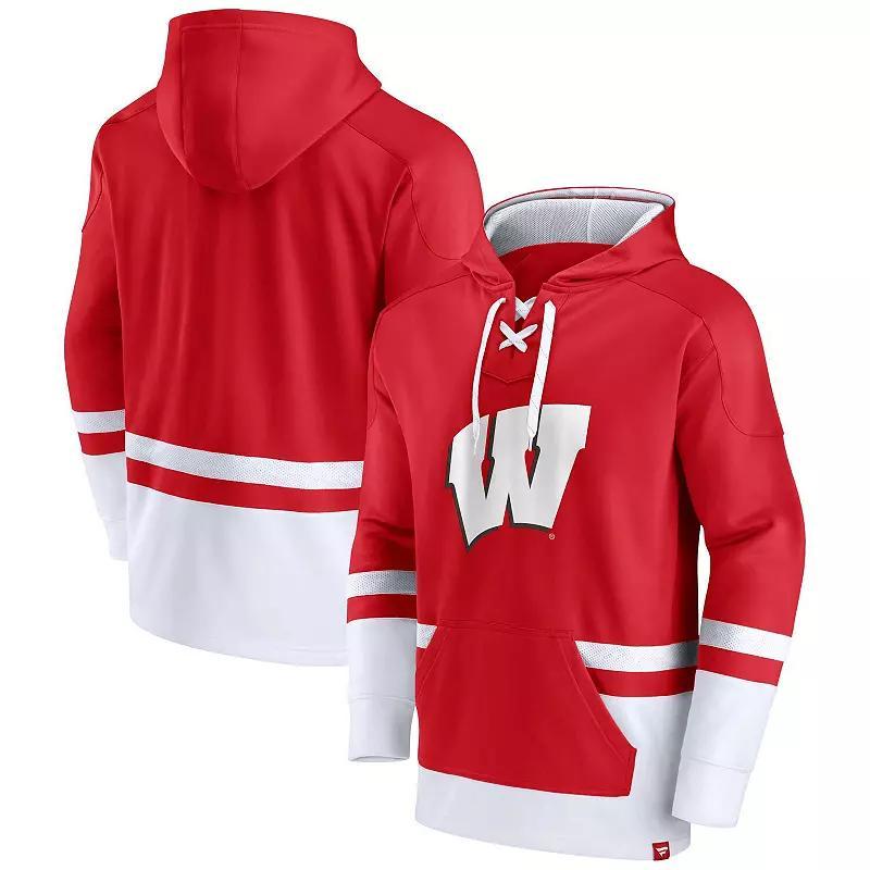 Mens Fanatics Branded Wisconsin Badgers First Battle Pullover Hoodie Product Image