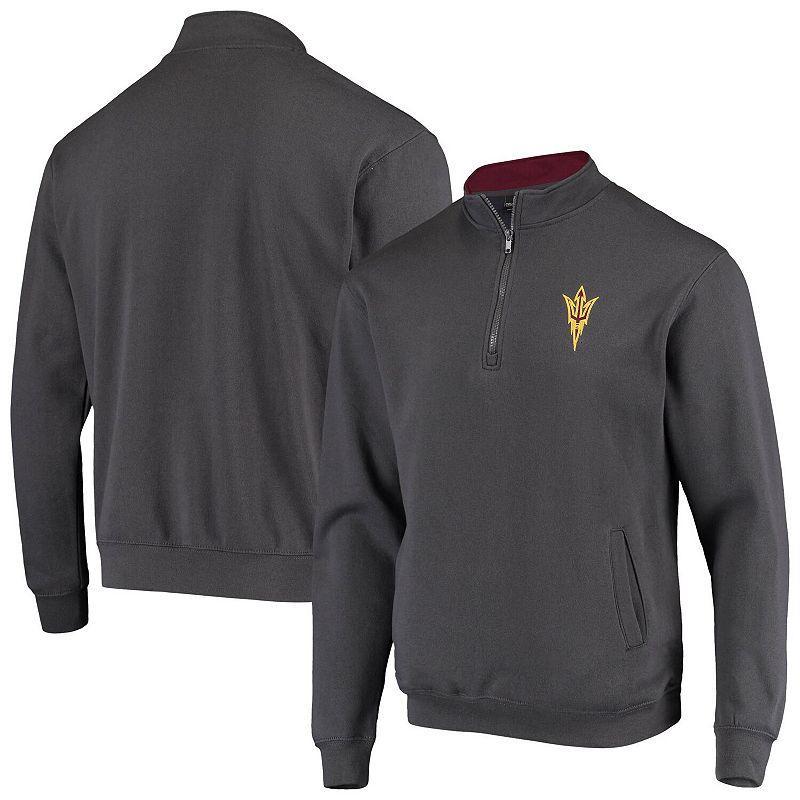 Mens Colosseum Charcoal Arizona State Sun Devils Tortugas Logo Quarter-Zip Jacket Product Image