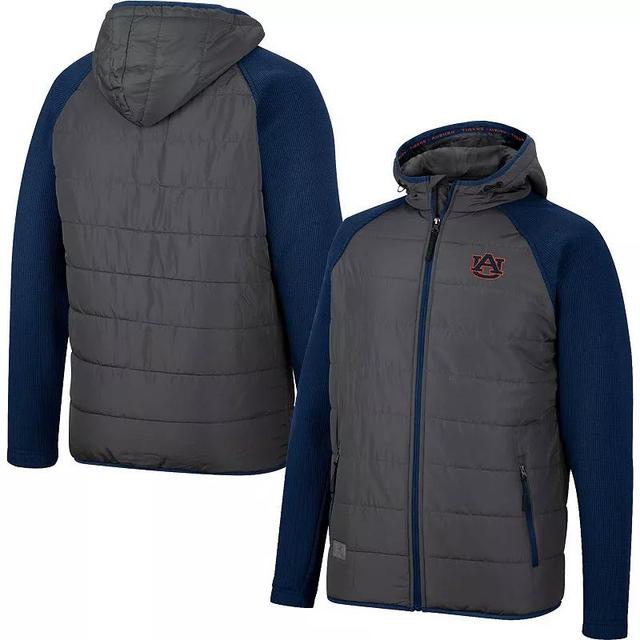 Mens Colosseum Charcoal Auburn Tigers Good On You Raglan Full-Zip Jacket - Charcoal Product Image