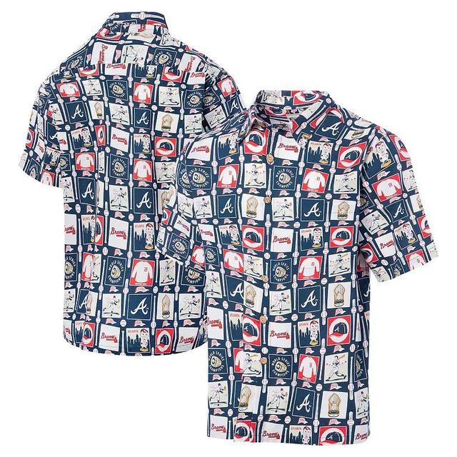 Mens Reyn Spooner Atlanta Braves Champions Scenic Button-Up Shirt Blue Product Image