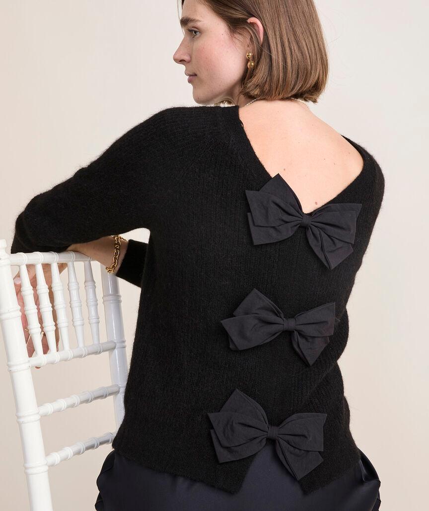 Luxe Bow Back Sweater Product Image