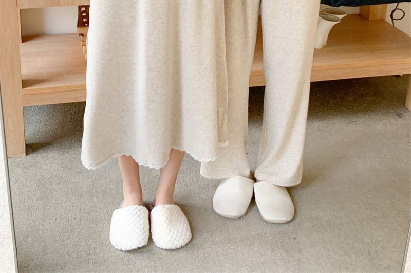 Couple Matching Plain Pajama Top / Pants / Dress / Set Product Image