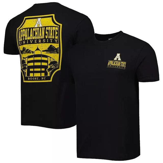 Mens Black Appalachian State Mountaineers Logo Campus Icon T-Shirt Product Image